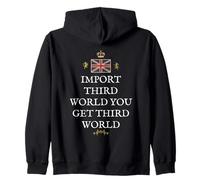 WOMEN MEN GREAT BRITAIN PRIDE BRITISH PATRIOTS THIRD WORLD Zip Hoodie