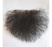 Women Men Hair High Temprature Fiber Body Hair Adding Hair Volume, Invisible Realistic Fake Private Hair Chest Hair Natural Black