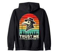 Women Men I'm A Doctor Plague Doctor Face Mask Physician Zip Hoodie