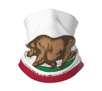 Women Men Neck Warmer Flag Of California Bear Bandana Multifunctional Balaclava Windproof Magic Headband For Tennis Volleyball Fishing