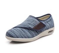 Women Men Orthopedic Diabetic Shoes, Non Slip Adjustable Edema Shoe Elderly Bunions Swollen Feet Plantar Fasciitis Shoes, Men Mesh Breathable Wide Fitting Orthopedic Slipper