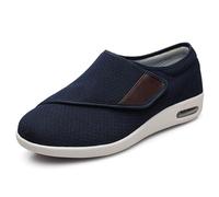 Women Men Orthopedic Diabetic Shoes, Non Slip Adjustable Edema Shoe Elderly Bunions Swollen Feet Plantar Fasciitis Shoes, Men Mesh Breathable Wide Fitting Orthopedic Slipper