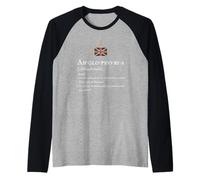Women Men Patriotic British Pride Supporters Anglophobia UK Raglan Baseball Tee