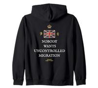 WOMEN MEN PATRIOTIC BRITISH PRIDE SUPPORTERS CONTROL BRITAIN Zip Hoodie