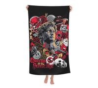 Women Men Q*u*e*e*n*s-Rock Band of The Stone Age Music Bath Towel superfine fiber Beach Towel Highly Absorbent Soft Towel 32x52in for Travel Pool Bathroom Daily Use Gift for boys and girls
