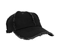 Women Men Retro Style Baseball Cap Unisex Adults Teens Solid Color Distressed Adjustable Baseball Cap Outdoor Sport Sun Protection Running Hats Black