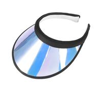 Women Men Retro Sun Visor Empty Top Golf Tennis Hat Plastic Wide Brim Sun Hat Adjustable UV Protection Breathable Cover Cap Ponytail Cap for Outdoor Cycling Hiking Camping Fishing Running Trekking