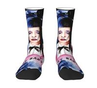 Women Men Singer Martinez Color-Blocked Socks Unisex Moisture-Wicking 3D Printed Crewsocks Unique Design