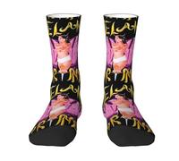 Women Men Singer Martinez Color-Blocked Socks Unisex Moisture-Wicking 3D Printed Crewsocks Unique Design