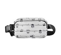 Women Men Sling Chest Bag Trendy Small Crossbody Bag Waist Packs with Adjustable Strap for Travel Running Hiking, Pattern Cute Little Panda, Pattern Cute Little Panda, One Size