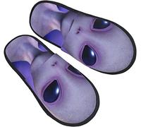 Women Men Slippers Alien Ufo Space House Slippers Plush Fleece Lined Bedroom Slipper Ultralight Soft House Shoes For Outdoor Indoor Travel L