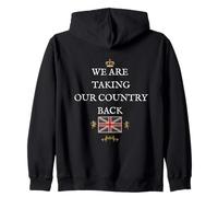 WOMEN MEN SUPPORT BRITAIN PATRIOTIC ENGAND UNION JACK UK Zip Hoodie