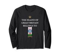 WOMEN & MEN SUPPORT BRITAIN PATRIOTIC ENGLAND SCOTTS WELSH Long Sleeve T-Shirt