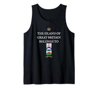 WOMEN & MEN SUPPORT BRITAIN PATRIOTIC ENGLAND SCOTTS WELSH Tank Top