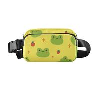 Women Men Teenagers Bum Belt Bag Trendy Waterproof Waist Bag Fanny Pack with Adjustable Strap for Shopping Sports Work, Animal Fruit Yellow, Animal Fruit Yellow, One Size