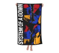 Women Men The SOAD Down Music Rock Band System Bath Towel superfine fiber Beach Towel Highly Absorbent Soft Towel 32x52in for Travel Pool Bathroom Daily Use Gift for boys and girls