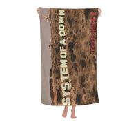 Women Men The SOAD Down Music Rock Band System Bath Towel superfine fiber Beach Towel Highly Absorbent Soft Towel 32x52in for Travel Pool Bathroom Daily Use Gift for boys and girls