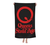Women Men The Stone Age Rock Band Bath Towel superfine fiber Beach Towel Highly Absorbent Soft Towel 32x52in for Travel Pool Bathroom Daily Use Gift for boys and girls