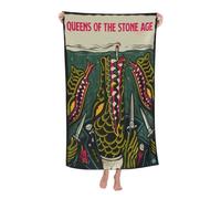 Women Men The Stone Age Rock Band Bath Towel superfine fiber Beach Towel Highly Absorbent Soft Towel 32x52in for Travel Pool Bathroom Daily Use Gift for boys and girls
