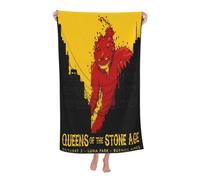Women Men The Stone Age Rock Band Bath Towel superfine fiber Beach Towel Highly Absorbent Soft Towel 32x52in for Travel Pool Bathroom Daily Use Gift for boys and girls