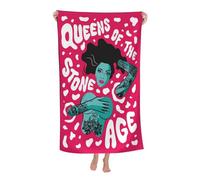 Women Men The Stone Age Rock Band Bath Towel superfine fiber Beach Towel Highly Absorbent Soft Towel 32x52in for Travel Pool Bathroom Daily Use Gift for boys and girls