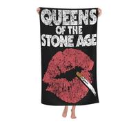 Women Men The Stone Age Rock Band Bath Towel superfine fiber Beach Towel Highly Absorbent Soft Towel 32x52in for Travel Pool Bathroom Daily Use Gift for boys and girls