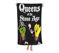 Women Men The Stone Age Rock Band Bath Towel superfine fiber Beach Towel Highly Absorbent Soft Towel 32x52in for Travel Pool Bathroom Daily Use Gift for boys and girls