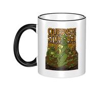 Women Men The Stone Age Rock Band Ceramic Coffee Mug Funny Adult Ceramic Coffee Cup Humor Black Handle Tea Cups Personalized Design for Coworker Mom Dad 11OZ Coffe Mug