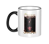 Women Men The Stone Age Rock Band Ceramic Coffee Mug Funny Adult Ceramic Coffee Cup Humor Black Handle Tea Cups Personalized Design for Coworker Mom Dad 11OZ Coffe Mug