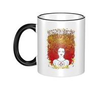Women Men The Stone Age Rock Band Ceramic Coffee Mug Funny Adult Ceramic Coffee Cup Humor Black Handle Tea Cups Personalized Design for Coworker Mom Dad 11OZ Coffe Mug