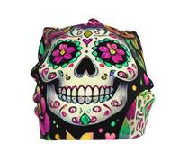 Women Men Watch Cap Beanie Sugar Skulls Day of Dead Slouch Skull Cap Stretchy Slouch Beanie Hat Vintage Beanies Hats for Dog Walking Biking Camping