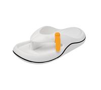 Women Men Wide Flip Flop lip On Shower Slippers Lightweight Comfortable Summer Soft Flip Flop Slide Slippers (White, 4.5)