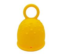 Women Menstrual Cup Easy to Use No Side Effects Soft Silicone Women Period Menstruation Alternative Cup for Sleeping Christmas Birthday Gifts, Yellow L
