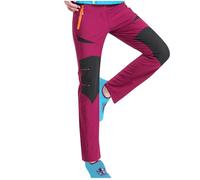 Women Mid Rise Wide Straight Leg Trousers with Pockets Lightweight Sports Stretchy Hiking Pants Quick Dry Elastic Waist Outdoor Trouser Water Resistant Active Wear
