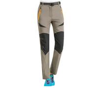 Women Mid Rise Wide Straight Leg Trousers with Pockets Lightweight Sports Stretchy Hiking Pants Quick Dry Elastic Waist Outdoor Trouser Water Resistant Active Wear