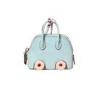 Women Mini Tote Purse Keychain, Cute Tote Bag Coin Purse Keychain, Mini Backpack Keychain Wallet PU Leather, Light Blue, 3.54*2.36*3.94inch, Fashion