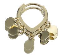 Women Minimalist Golden Hoop Disc Earrings 1 Pair Zinc Alloy | Lightweight, Not Easy to Deform, Easy to Wear on Take, Daily Wearing, Attending Party