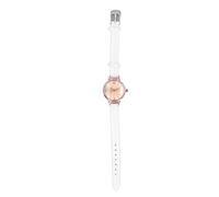 Women Minimalist Watch Ultra Thin Leather Strap Casual Fashion Wrist Watch Ladies Watches Simple Dress Quartz Analog for Business Casual Wear (White)