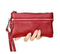 Women Money Bag Versatile Solid Female Long Card Hold Wallet Lady Clutch Purse Wristlet Phone Bags for Travel Shopping(Red)