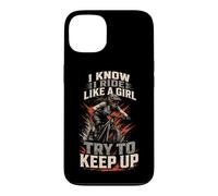 Women MTB Ride Like A Girl Try To Keep Up Case for iPhone 13