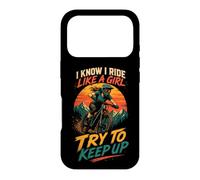 Women MTB Ride Like A Girl Try To Keep Up Case for iPhone 17 Pro