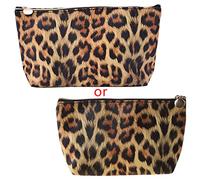 Women Multifunction Travel Printed Leopard Pattern Cosmetic Bag Makeup for Case Pouch Toiletry Organizer Travel Makeup Bag