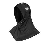 Women Muslim Instant Hijab with Artificial Pearl One Piece Islamic Headscarf Stretch Muslim Head Turban Scarf Arab Head Neck Wrap (Black)