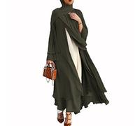 Women Muslim Prayer Chiffon Open Dress Abaya Dubai Turkey Islam Kaftan Islamic Ramadan Eid Mubarak Women Robe Without Hijab
