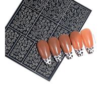 Women Nail Wrap Decal Strips Art Decoration Leopard Print Decal Ladies Manicure Patchs Full Cover Polish Stickers Cute Fake Nails New Year Holiday Creative Fake Wraps Tips Patchs Full Cover