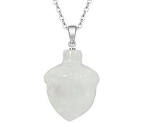 Women Natural Amethyst Rose Quartz Agate Gemstone Pendants Man