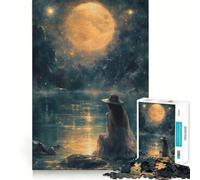 Women near A River 1000 Piece Jigsaw Puzzles Memory Train Fun Smooth Burr Free Surface Entertaining Challenge for Spare Time (38x52cm)