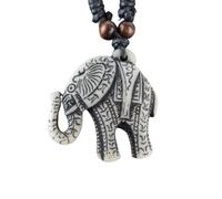 women necklace pendant Cool Elephant Man Pendants Jewelry Bone Art Imitation Yak Bone Material Necklace Pendant Vintage Men's Necklaces unisex Gifts