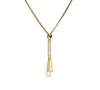 women necklace pendant Fashion Bead Drawstring Design Triangle Pendant Thin Chain Adjustable Anniversary Jewelry Collar Charm Gift unisex Gifts