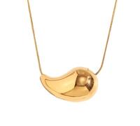 women necklace pendant Stainless Steel Hollow Water Droplets Comma Round Snake Chain Pendant Necklace Stacked Women Fashion Accessory Jewelry unisex Gifts
